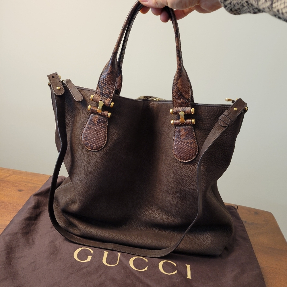 Gucci large brown bag (unisex)
